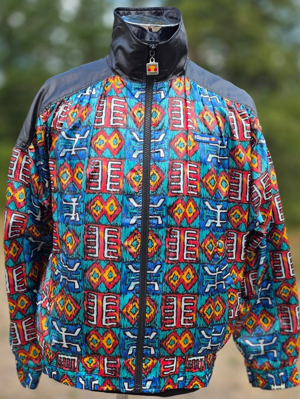 Vintage Ellesse Keith Herring Windbreaker Jacket 90s AOP Womens Size 3 Large